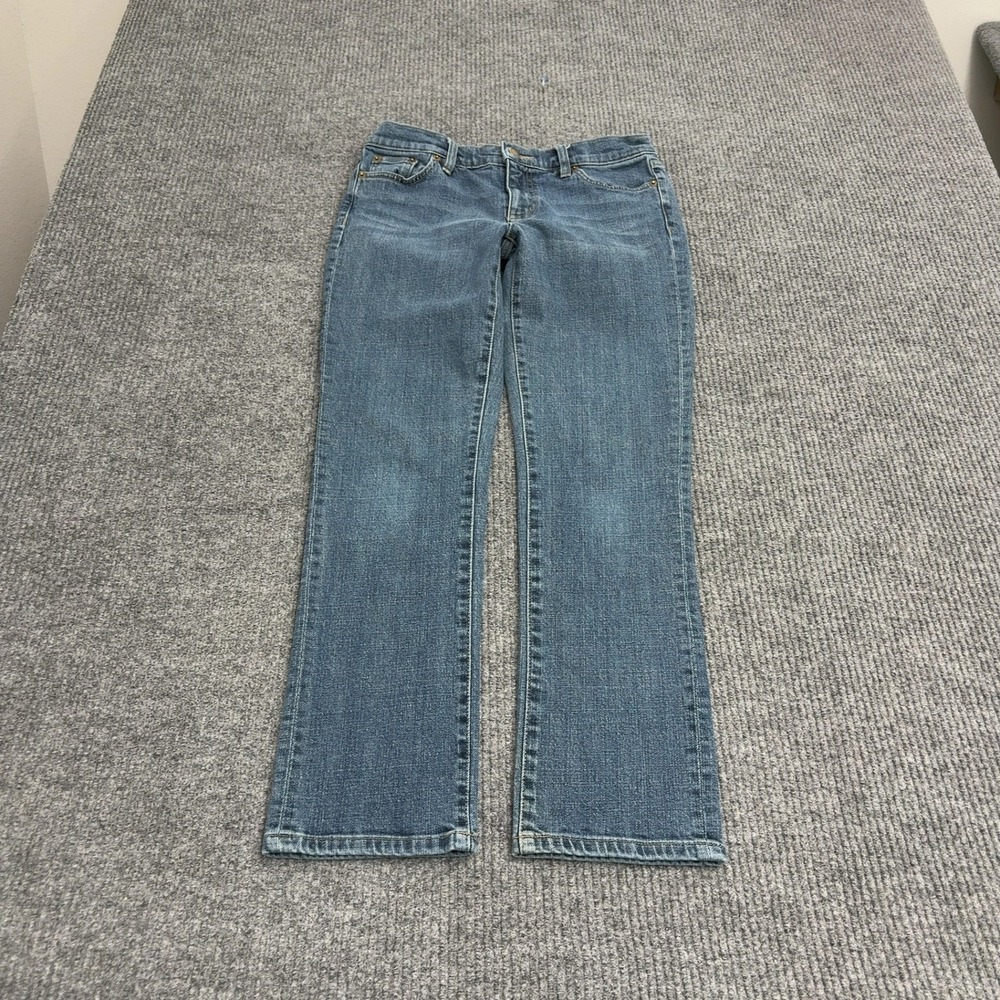 Lauren Jeans Co Ralph Lauren Jeans Womens 6P Blue Cotton Stretch Straight Casual